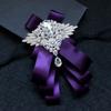 Adjustable Rhinestone Collar Flower British Style Men's Suit Accessory  Suit Accessories