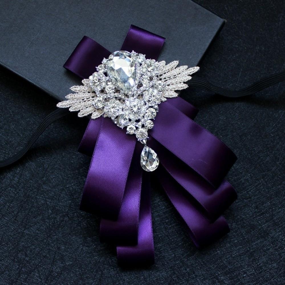 Adjustable Rhinestone Collar Flower British Style Men's Suit Accessory Suit Accessories