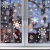 Double-Sided Snowflake Electrostatic Wall & Glass Sticker for Christmas Party Decorations