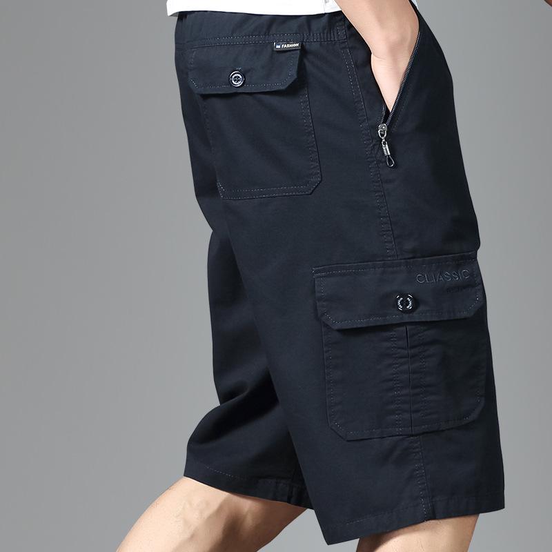 

Men s Summer Beach Shorts - Casual, High-Grade, 100% Cotton Three-Quarter Pants 2XL (135-150 lbs)