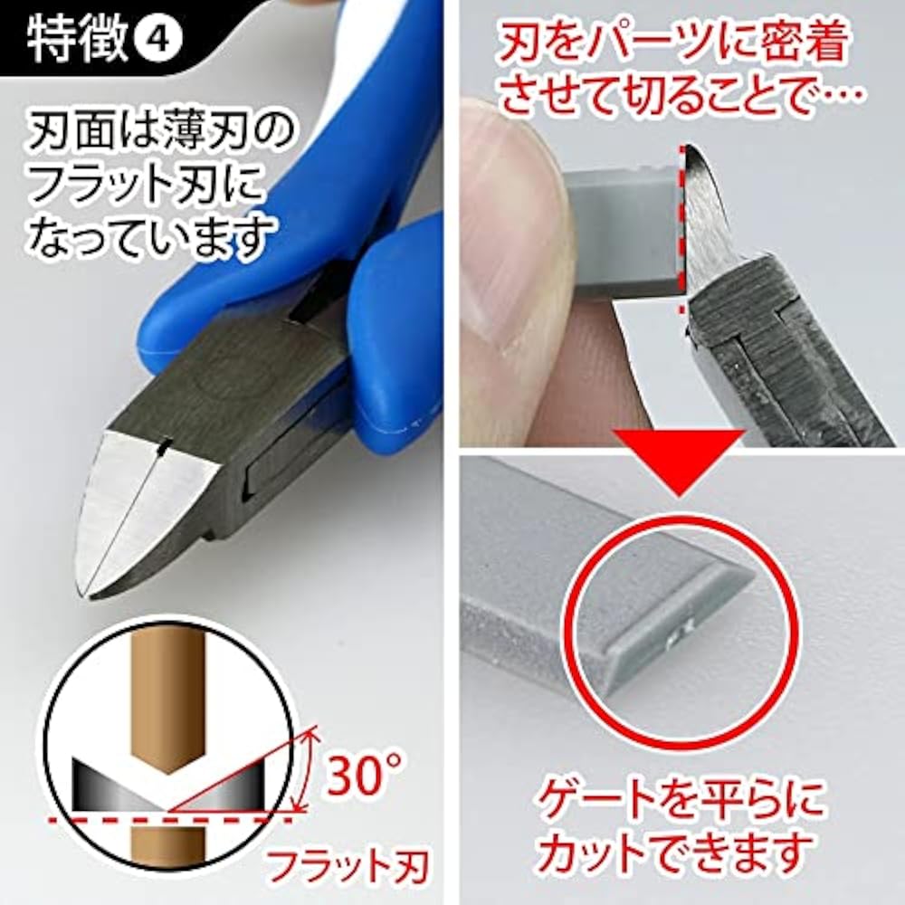 GodHand (GodHand) Craft Grip Series Plastic Nipper GH-CPN-120 Hobby Tool Blue