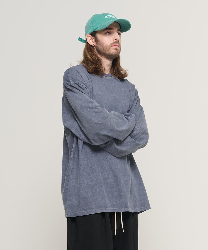 CARGOBROS Pigment Plan Oversized Long Sleeve (Blue)