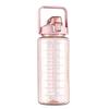 2000ml Stylish Women's Water Bottle with Straw & Scale - Portable for Outdoor & Sports