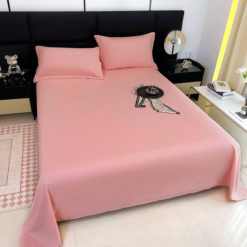 Solid Color Washed Cotton Bed Sheet for Dormitory Single Bed - Duvet Cover