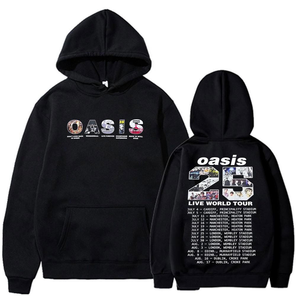 

Rock Band O-Oasis Live 25 Tour Hoodies Men Women Clothing Hip Hop Oversized Hooded Sweatshirt Fashion High Quality Fleece Hoodie 3XL