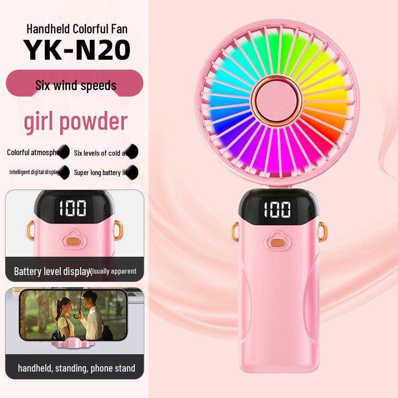 Portable Rechargeable Mini Handheld Fan - High-Speed, Multi-Functional Electric Fan for Summer 188*90*46.5mm