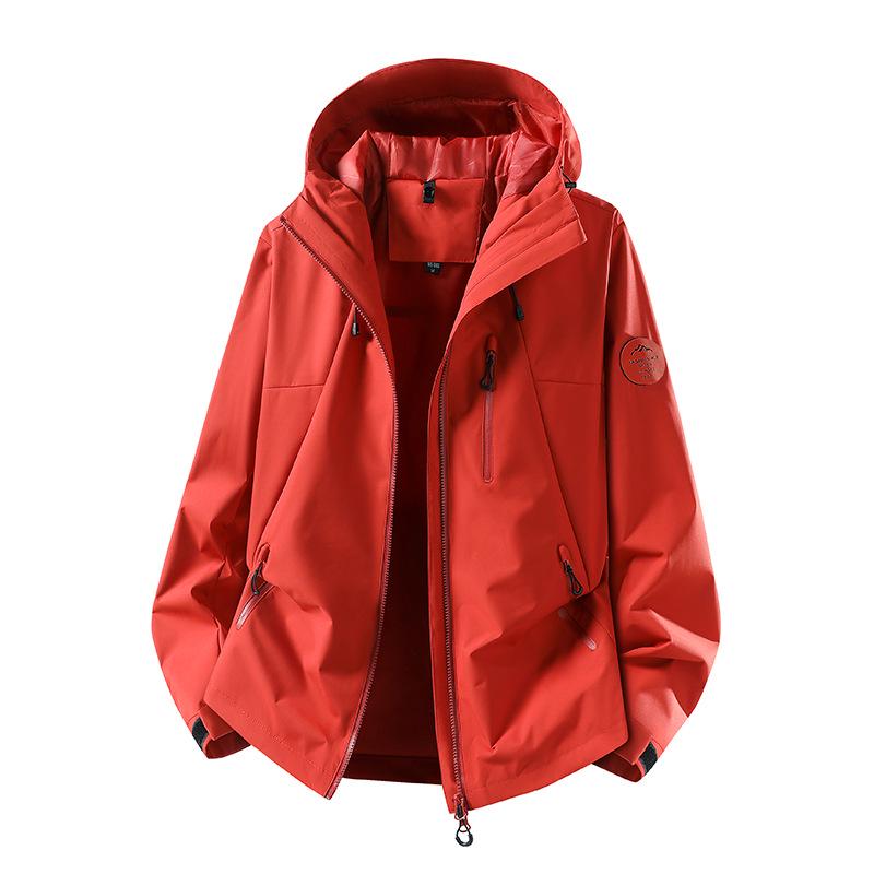 Windproof Waterproof Fleece-lined Mountaineering Suit - Unisex Warm Detachable Two-piece Set for Autumn and Winter