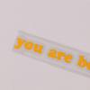 Car Stickers You Are Beautiful Interior Decoration Rear View Mirror Stickers Creative Sport Pvc Vinyl Decals