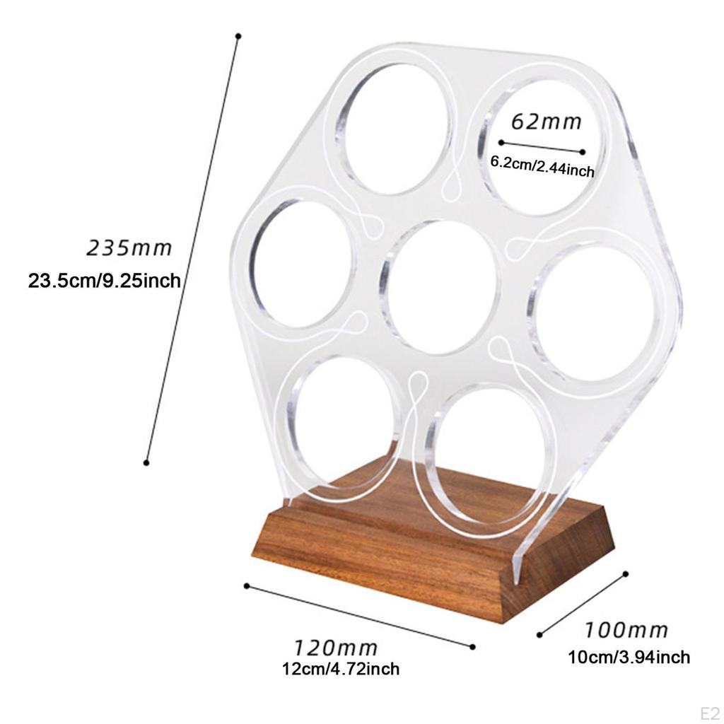 Espresso Basket Organizer Coffee Canister Rack Acrylic Display Portable Utensil for