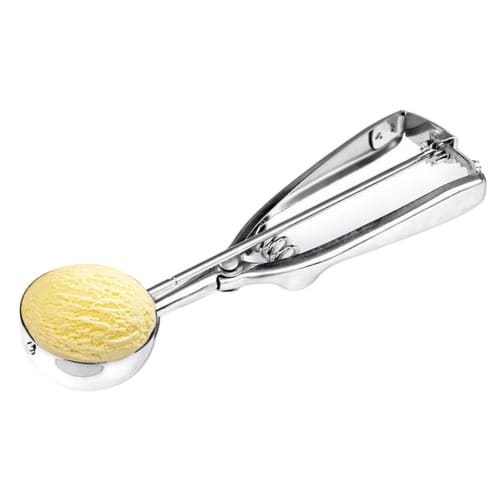 Stainless steel ice cream spoon, ice cream scoop, silver ice cream scoop, mashed potato food spoon, sturdy and convenient, multi-functional, for resta