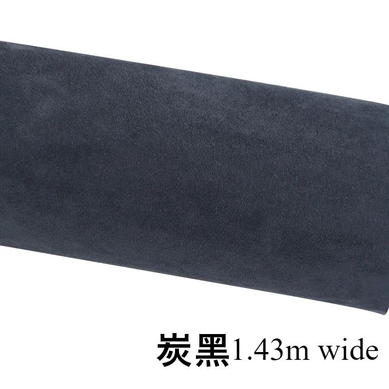 Self-adhesive Suede Fabric Thickened Elastic By Half A Meter for Car Decoration Gift Box Package Diy Sewing Cloth Wearable Black