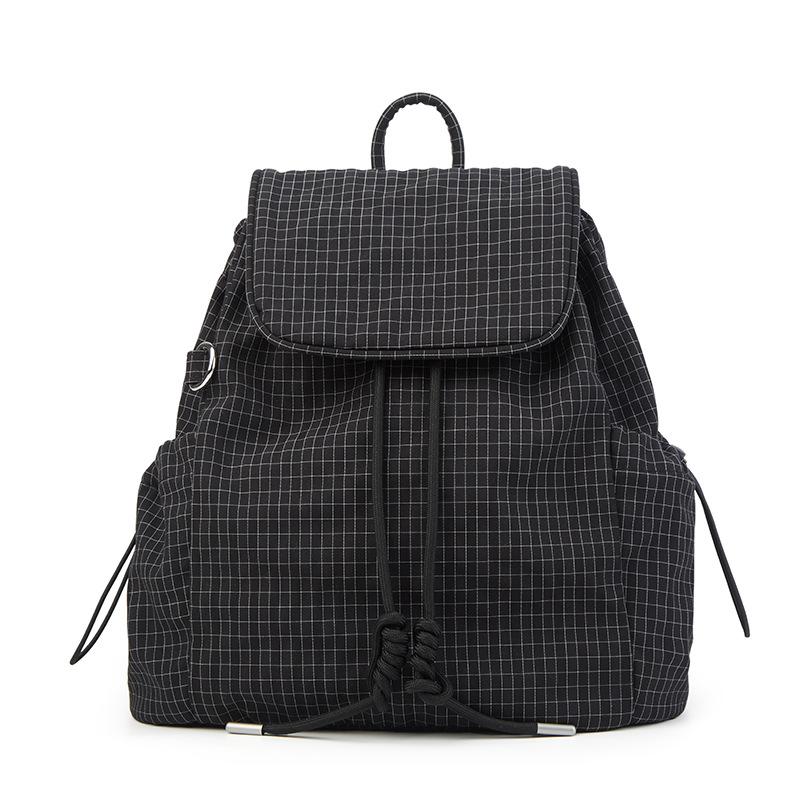 Fashion Plaid Retro Backpack Niche New Commuter Leisure Large Capacity Versatile Lightweight Backpack Schoolbag