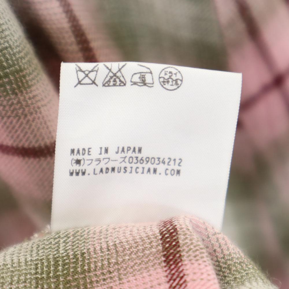 LAD MUSICIAN made in Japan Rutete Langermet Lang skjorte 42 Herre Brukt