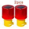 1/2pcs Solar Powered Traffic Tower Crane Warning Light LED Bulb Lamp For Construction Site Harbor Road Emergency Marine Lamp