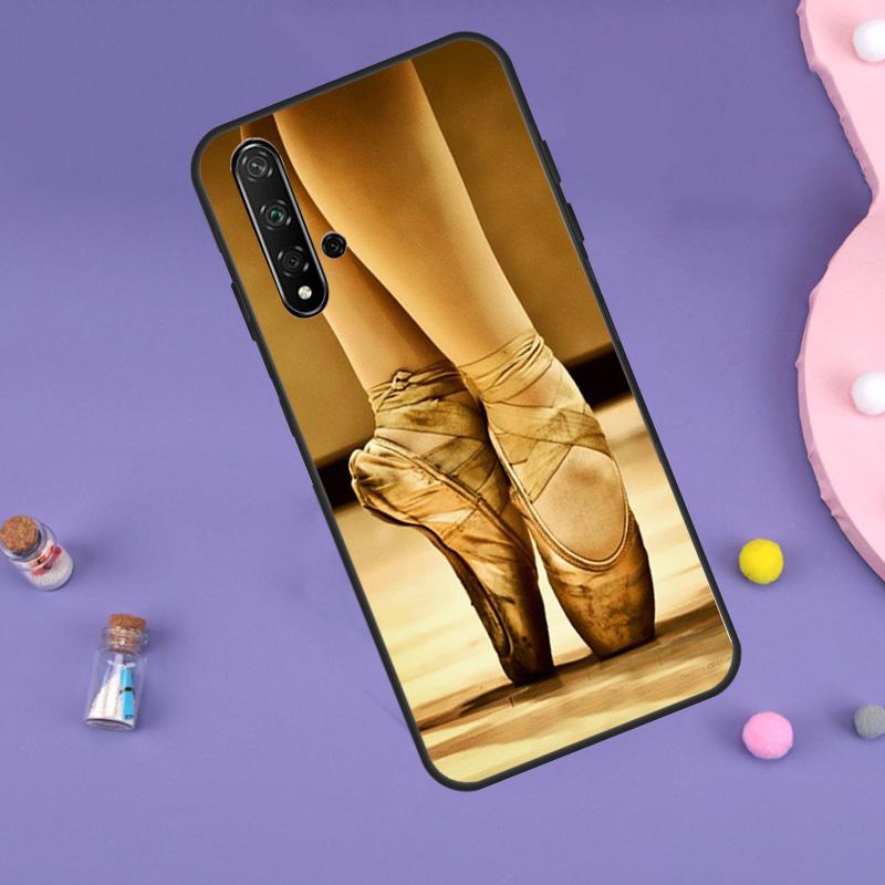 Ballet Ballerina Shoes Pointes For Huawei Nova 5T 9 10 SE 7i 8i 11i 12i Y60 Y61 Y70 Y72 Y73 Y90 Y91 P20 P40 P30 Lite Case