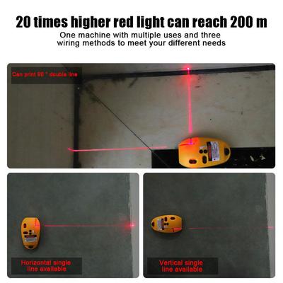 90 Degree Infrared Laser Level High Precision Electronic Level - Waterproof Strong Light for Construction/Wall Tiling