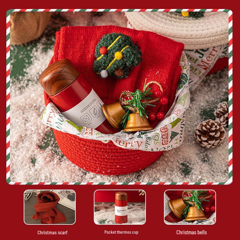 Christmas Gift Set with Mug, Scarf & Insulated Cup