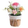 Handmade Crochet Flower Bouquet with Pot, Cute Little Knitted Potted Flower for Car Dashboard, Home Office Decoration, Gift for Birthday, Anniversary