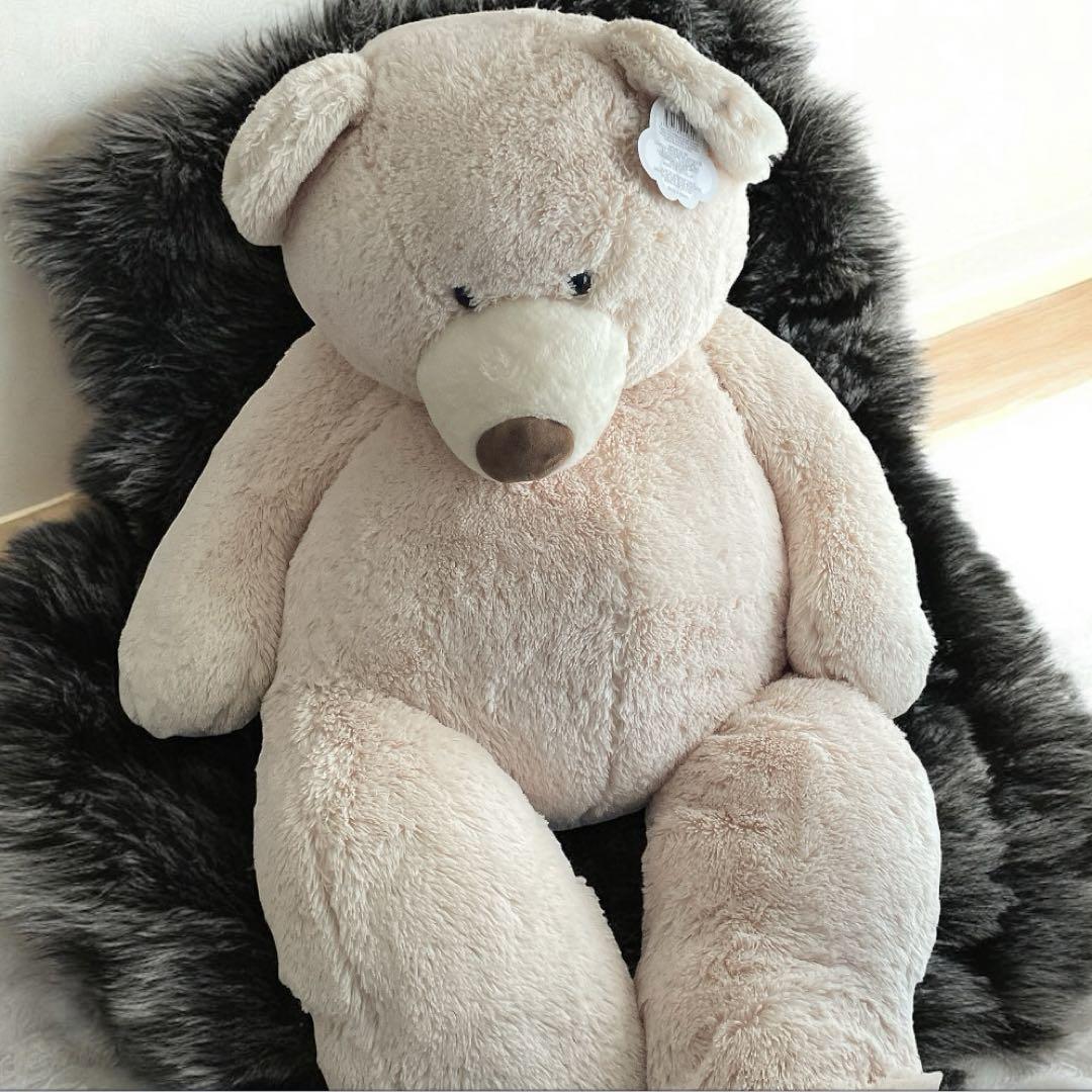 

[USED] Extra Large Costco Bear HUGFUN Teddy Bear, 135cm, Beige