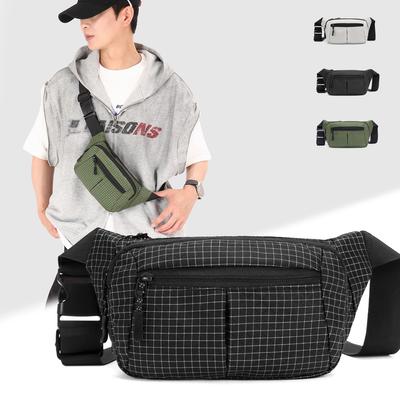 Multifunkční taška přes hruď Outdoorová ledvinka na turistiku Lehká Crossbody ledvinka na cestování Kempování Sporty Taška s více kapsami