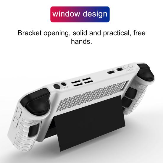 Protective Game Console Case Full Body Soft TPU with Stand Anti-Fall Scratch-resistant Gamepad Cover for Lenovo Legion Go