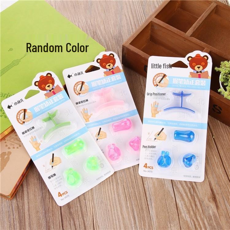 Character Writing Posture Pen Holder: Little Fish Pencil Corrector Grip