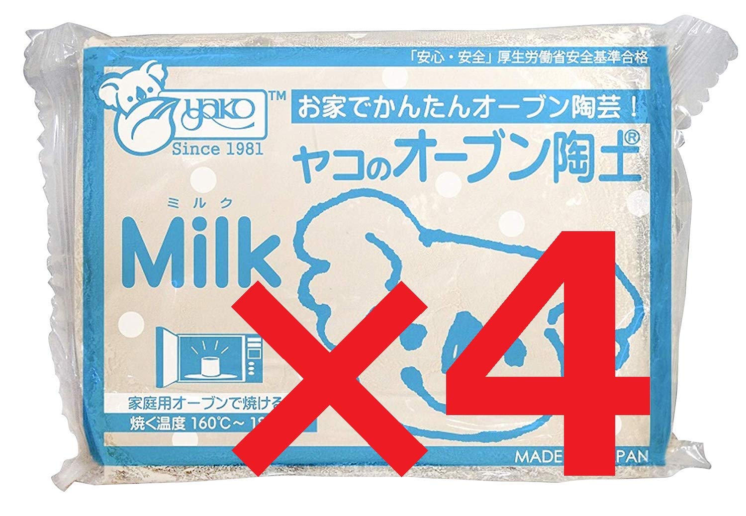 

Yako Oven Clay Milk 400g Set of 4 with Original Recipe белый