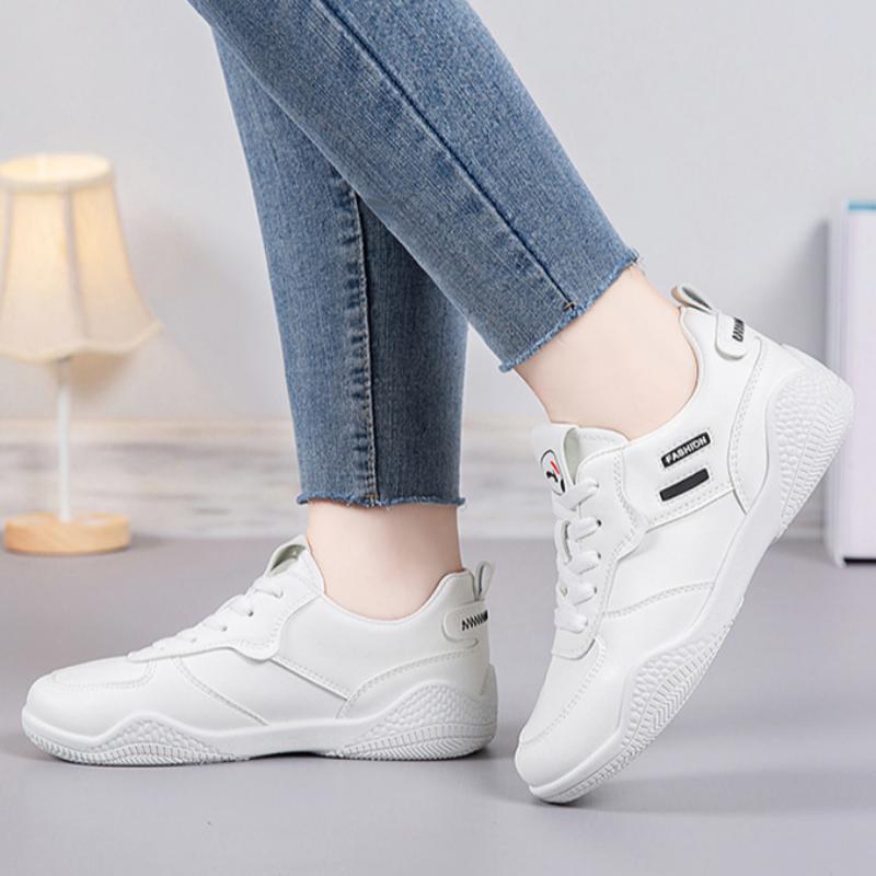 White Shoes All-match Lightweight Women's Sports Casual Shoes Soft Sole Breathable Shoes