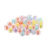 50pcs/Lot Colorful Transparent Acrylic Flower Beads Spacer Loose Beads for DIY Bracelet Necklace Jewelry Making Accessories
