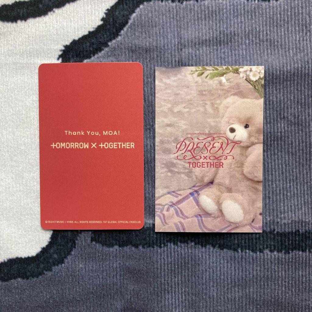 [USED] TXT MOAZONE FC Bonus Japan Performance Fan Live Beomgyu 2 Trading Cards