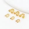 100Pcs U Shape Wire Guards for Jewelry Making Copper U Shape Clasps Wire Protectors Loops  Jewelry