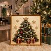 Beginner Friendly Faux Pearl Art Kit Xmas Painting Kit, Christmas 3D DIY Creative Winter Activities Holiday Craft Project for Adults, Festive