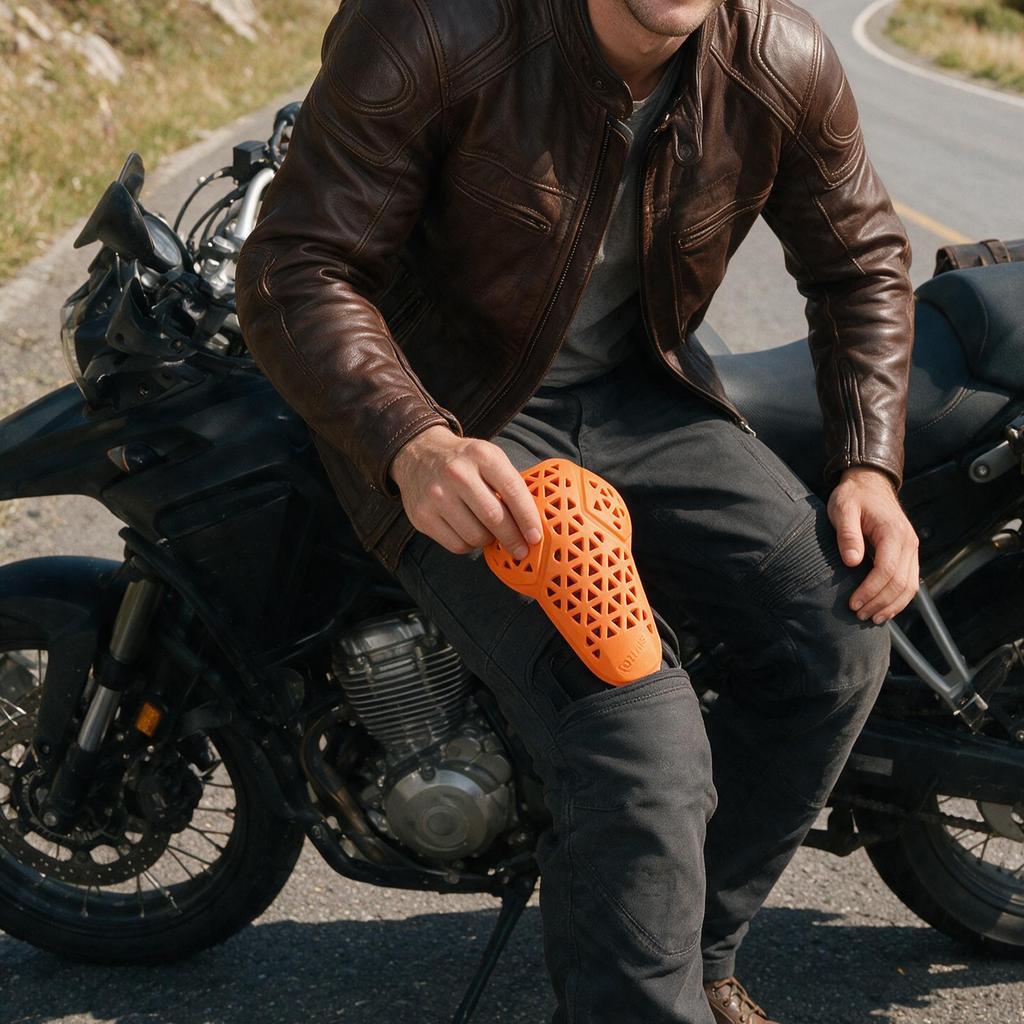 Wosawe CE Approved Motorcycle Back Protector Universal Motorbike Knee Pads Soft Motorcycle Jacket Insert Armor Equipment