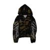Autumn New Men's and Women's High Street Fashion Embroidery Camouflage Harajuku Ins Style Zipper Hooded Sweatshirt Y2k Clothing