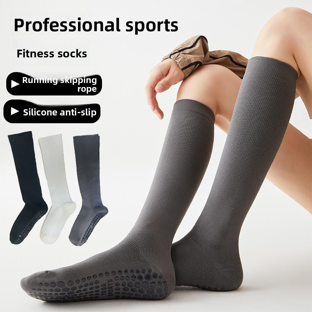 Pressure Calf Socks for Women, Cycling, Tennis, Long Tube Yoga Compression Socks, Slimming Leg Elastic Socks