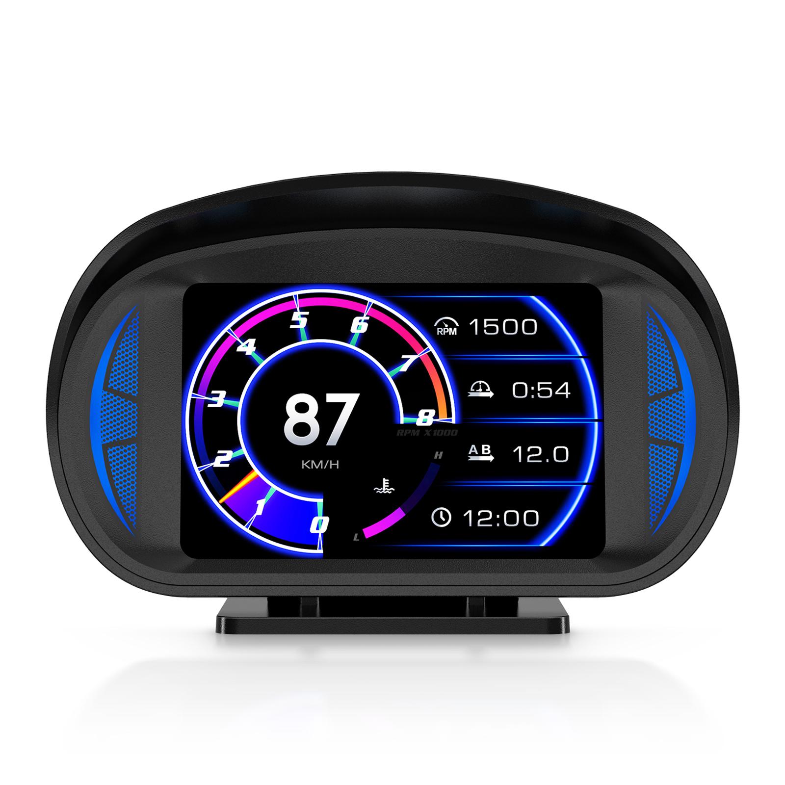 

P2 OBD LCD Display Smart Driving Device+Diagnostic Tools+Slope Meter for Cars Vehicles Type A
