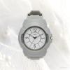 Zegarek analogowy Fieldwork dla kobiet, wodoodporność 3 ATM, pasek z uretanu TPU, szary, WP Years YM126-4