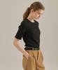 BASIC HOUSE [2Pack] Women'S Ribbed Short Sleeve T-Shirt 4 Colors Lyts3201