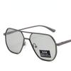 New Metal Polarized Double Beam Pochromic Sunglasses For Men Drive Night Vision Glasses Fashion Shade For Men Women