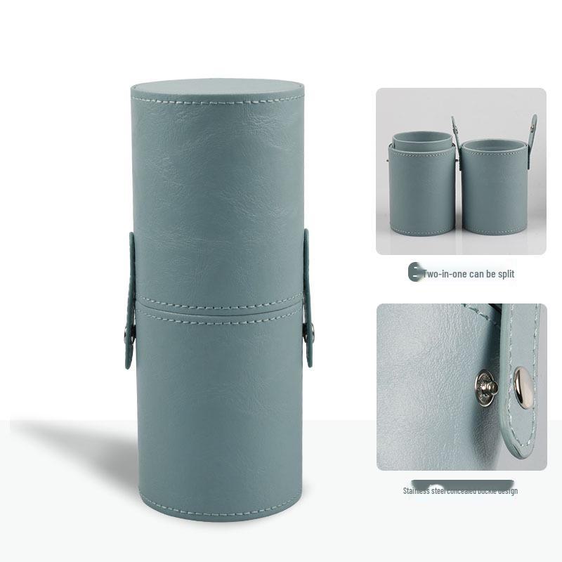 Portable Dustproof Makeup Brush and Pencil Storage Tube with Cover