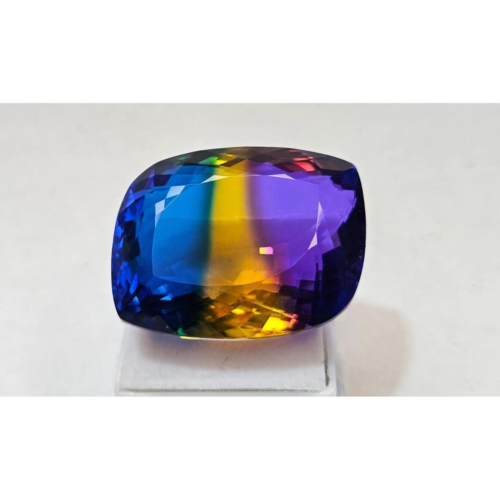 90+ Ct Natural Bi-Color Ametrine Fancy Cut Fabulous Certified Loose Gemstone
