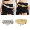 Elegant Heart Wing Buckle Belt for Lady Casual Wear Belt for Jeans Pants Eye Catching Waistband Fashion Accessories