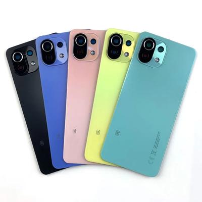 Xiaomi Mi 11 Lite 5G Arka Kapı Yedek Pil Kapağı Arka Konut için Arka Cam Kapak