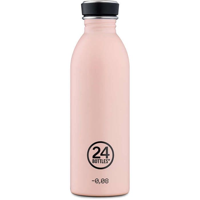 Gourde - 24bottles - urban bottle 500 ml - acier inoxydable - dusty pink - éco-responsable