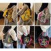 Summer New Embroidered Waterproof Shopping Bag Shoulder Messenger Bag Women's Casual Versatile Tote Armpit Bag