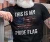 Patriotic T Shirts, This Is My Pride Flag Vintage USA Flag American Flag Shirts