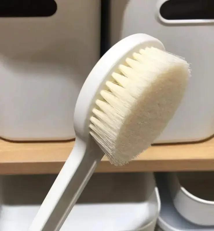 Japanische Badebürsten Einfacher Langer Griff Weiches Haar Reiben Rückenmassagebürste Körperreinigungsbürste Badezimmerzubehör Haushaltswaren