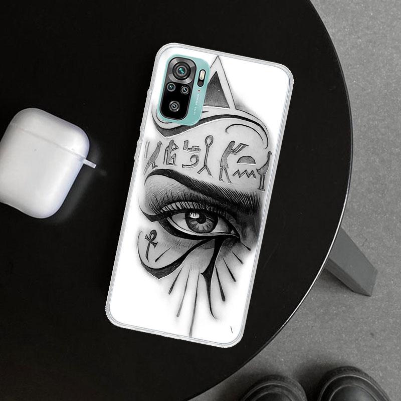Sacred Eye of Horus Egypt Fresco Phone Case Cover for Xiaomi Redmi Note 15 14 13 12 11 Pro Plus 14S 12S 11S 11T 11E 10S 10 Custo