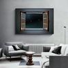 Nordic Landscape windows view Canvas Painting posters and print night stars home decor Art Wall Pictures for Living Room Bedroom