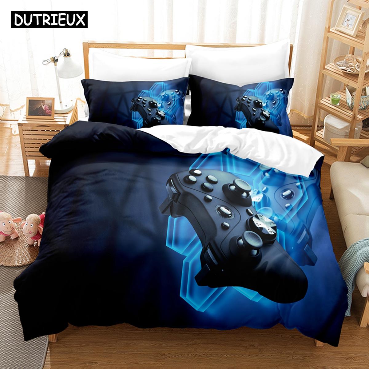 

3D Pattern Gane Controller Bedding Sets Quilt Cover Package With Pillowcase Twin Size Full Queen Size King Dimension Bedclothes Bed Linen EU single(135x200cm)